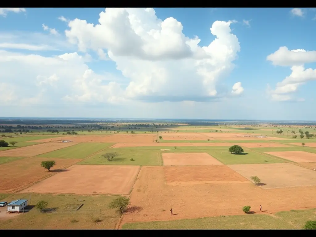 A vast expanse of undeveloped land in a promising area of Nigeria, highlighting the potential for agricultural, residential, or commercial development.